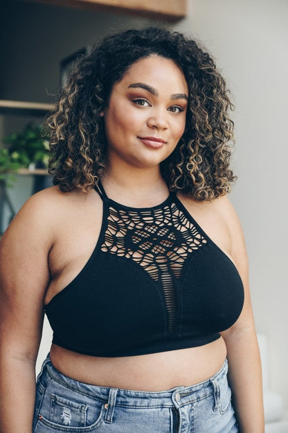 Plus Cutout Seamless Bralette