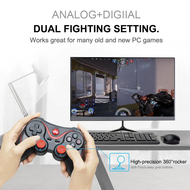 Dragon TX3 Wireless Bluetooth Mobile Gaming Controller for Android Mobile & Laptop Accessories LoveAdora