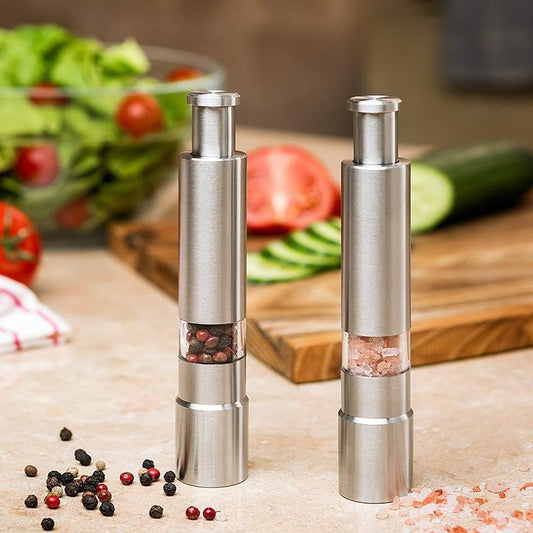 Premium Stainless Steel Salt and Pepper Spice Grinder Kitchen LoveAdora