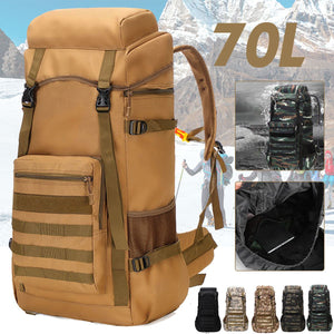 Waterproof Outdoor Camping 70L Military Backpack Camping LoveAdora