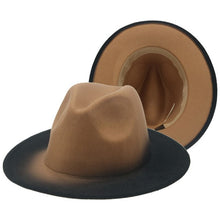 Load image into Gallery viewer, Gradient Color Felt Fedora Hat