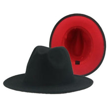 Load image into Gallery viewer, Gradient Color Felt Fedora Hat