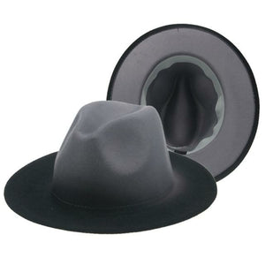 Gradient Color Felt Fedora Hat