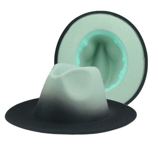 Gradient Color Felt Fedora Hat