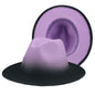 Gradient Color Felt Fedora Hat