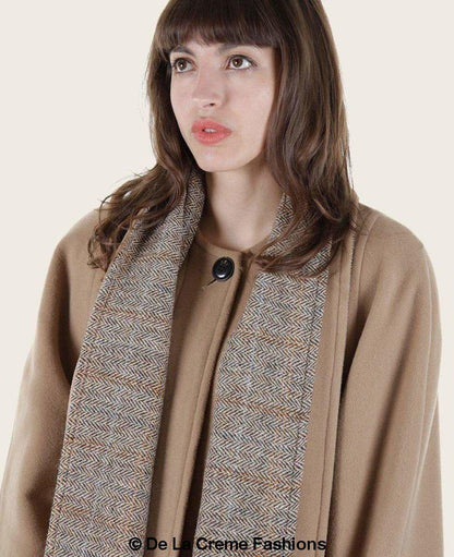 SCARPIA - Wool & Cashmere Overcoat With Scarf Detail Jackets & Coats LoveAdora