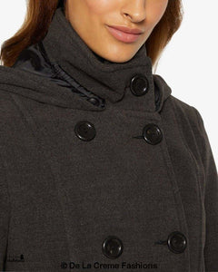 PRE-ORDER Double Breasted Hooded Coat 2024 Jackets & Coats LoveAdora