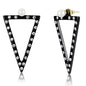 TK3216 - IP Gold+ IP Black (Ion Plating) Stainless Steel Earrings with