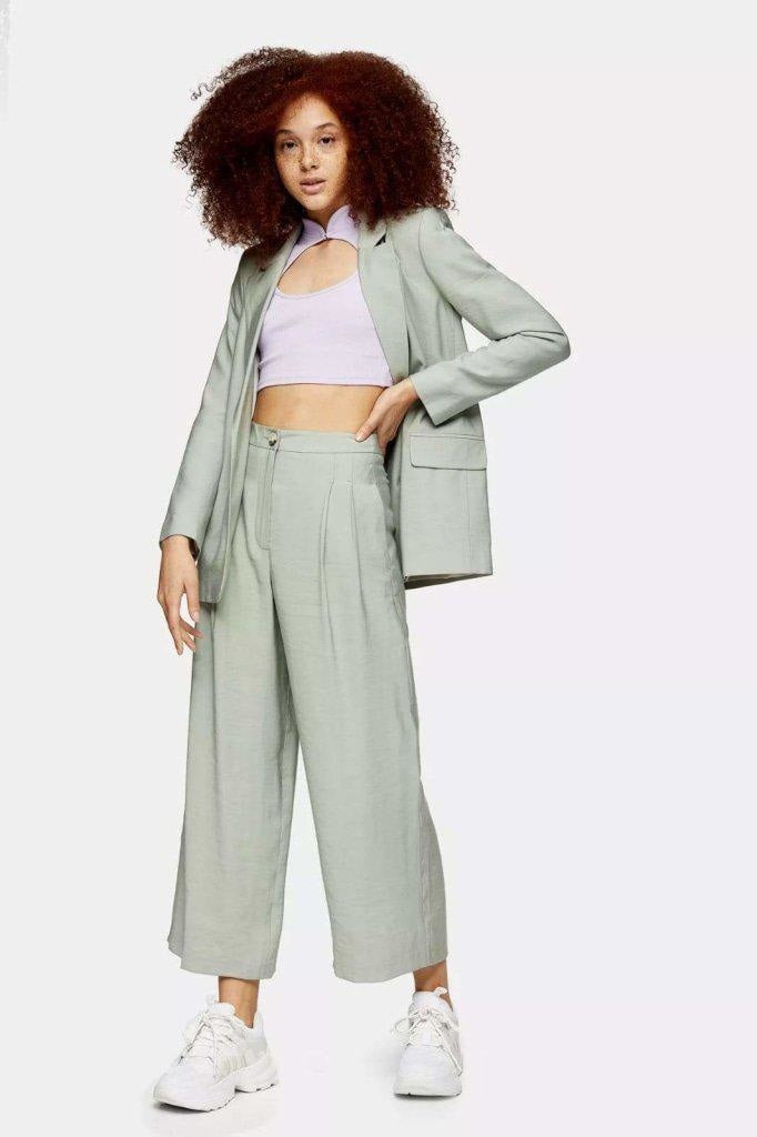 Topshop Womens Single Breasted Blazer & Trouser 2 Piece Suit Jackets & Coats LoveAdora