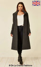 Wool Blend Hooded Mid Length Coat 1704 Jackets & Coats LoveAdora