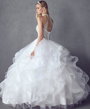 Load image into Gallery viewer, Crystal Beading On A Flounced Tulle Long Quinceanera Dress JT1420-6