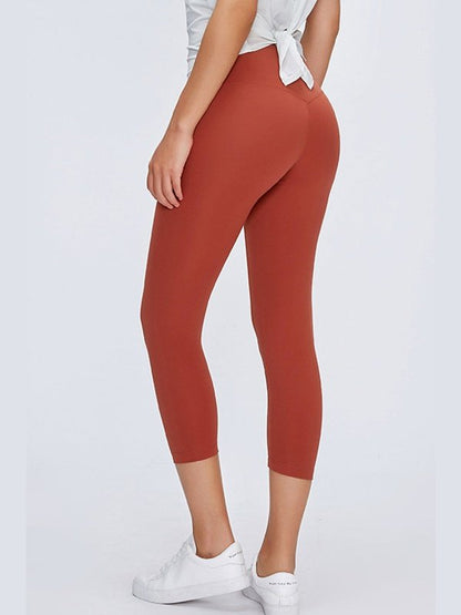 Slim Hip Cropped Leggings Activewear LoveAdora