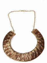 Load image into Gallery viewer, Rose Gold Tone Exotic Weave Necklace Necklaces LoveAdora