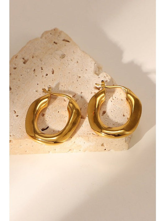 Oval Hoop Earrings Earrings LoveAdora