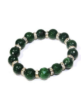Load image into Gallery viewer, Agate &amp; Pave Charms Yoga Bracelet Jewelry LoveAdora