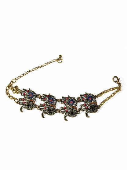 Colorful Bead Drop Elephant Bracelet Bracelets LoveAdora