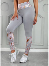 Load image into Gallery viewer, Printed Wide Waistband Active Leggings Activewear LoveAdora