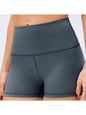 Exposed Seam High Waist Yoga Shorts Activewear LoveAdora