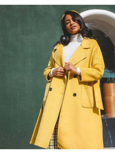 Serena Double Breasted Trench Coat Trench Coat LoveAdora