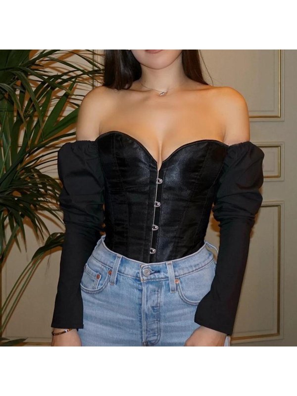 Sexy Off Shoulder Shirt Blouse Lady Girls