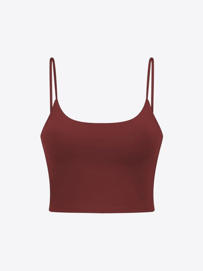 Feel Like Skin Scoop Neck Sports Cami Activewear LoveAdora