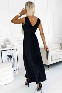 V-Neck Sleeveless Maxi Dress