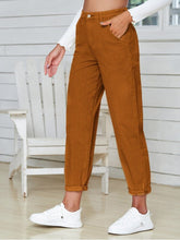 Load image into Gallery viewer, High Waist Pocketed Straight Leg Jeans Pants LoveAdora