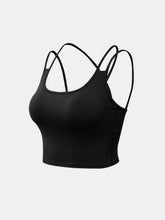 Load image into Gallery viewer, Double-Strap Cropped Yoga Cami Activewear LoveAdora