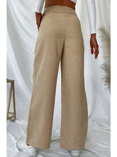 Load image into Gallery viewer, Pleated Wide Leg Pants with Pockets Pants LoveAdora