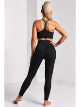 Load image into Gallery viewer, Star Print Sports Bra and Leggings Set Activewear LoveAdora