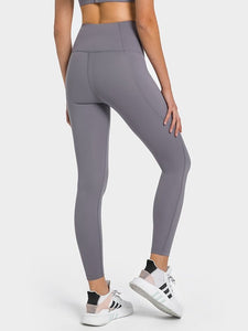 High Waist Ankle-Length Yoga Leggings with Pockets Activewear LoveAdora