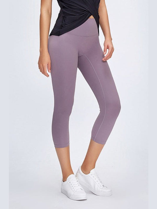 Slim Hip Cropped Leggings Activewear LoveAdora