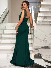 Load image into Gallery viewer, Rhinestone One-Shoulder Formal Dress Evening Gown LoveAdora