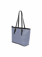 Load image into Gallery viewer, Uniquely You Cool Gray - Large Leather Tote Bag with Zipper Tote Bag LoveAdora