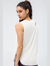 Load image into Gallery viewer, Cutout Side Slit Athletic Tank Activewear LoveAdora