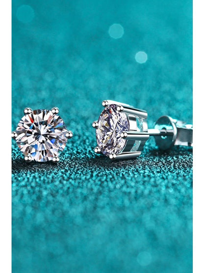 Moissanite Stud Earrings Earrings LoveAdora