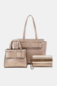 Nicole Lee USA Regina 3-Piece Satchel Bag Set Handbag LoveAdora