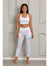 Load image into Gallery viewer, Printed Sports Bra and Leggings Set Activewear LoveAdora