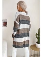 Load image into Gallery viewer, Striped Long Sleeve Duster Cardigan Sweaters, Pullovers, Jumpers, Turtlenecks, Boleros, Shrugs LoveAdora