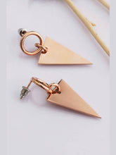 Load image into Gallery viewer, Stainless Steel Triangle Dangle Earrings Earrings LoveAdora
