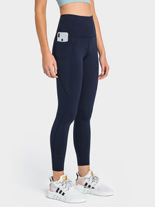 High Waist Ankle-Length Yoga Leggings with Pockets Activewear LoveAdora