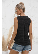 Load image into Gallery viewer, Sleeveless Ruffle Trim Blouse Tops LoveAdora