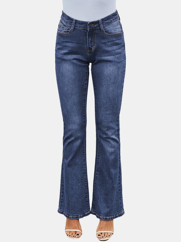 High Rise Flare Skinny Jeans