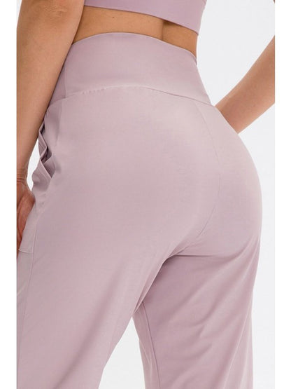 High Waist Joggers with Pockets Activewear LoveAdora