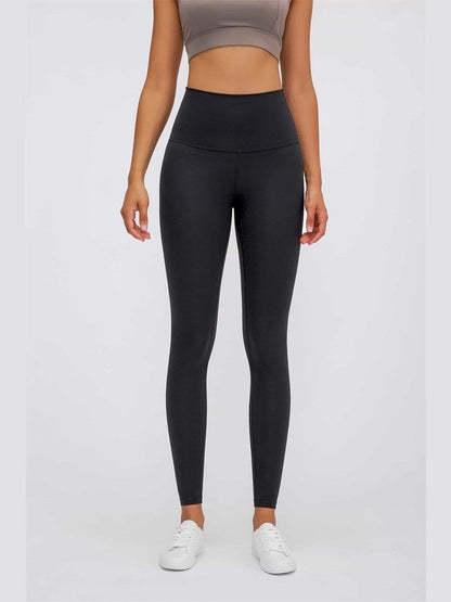 Feel Like Skin Elastic Waistband Yoga Leggings Activewear LoveAdora