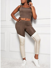 Load image into Gallery viewer, Crisscross Sports Cami and Color Block Leggings Set Activewear LoveAdora