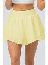 Load image into Gallery viewer, Layered Athletic Skort with Pockets Activewear LoveAdora