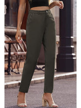 Load image into Gallery viewer, Ankle-Length Straight Leg Pants with Pockets Pants LoveAdora