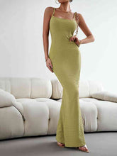 Load image into Gallery viewer, Straight Neck Sleeveless Maxi Dress