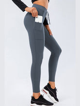 Load image into Gallery viewer, Drawstring Sports Leggings with Side Pockets Activewear LoveAdora